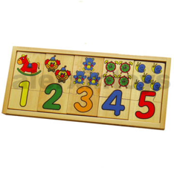 Puzzle de numéro de bois pour l&#39;éducation